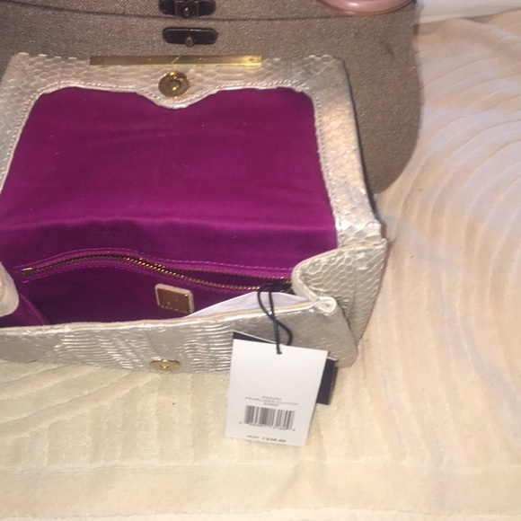 B by Brian Atwood mother of pearl color clutch - Picture 2 of 5